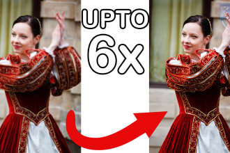upscale, enlarge and sharpen your photos up to 6x using ai