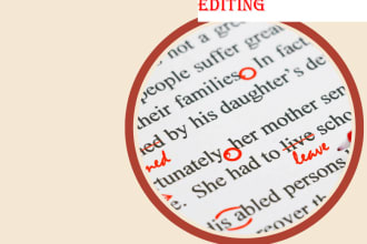 proofread and edit documents in  american or british english
