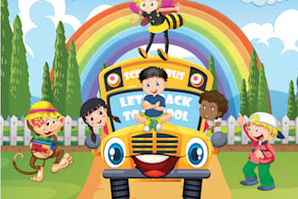 Top 5!  create wonderful children book illustrations for your toddler kids and ebook