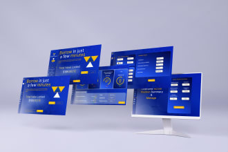 do figma website, website ui design, website mockup or figma website