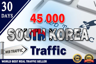 bring unlimited organic targeted south korea web traffic