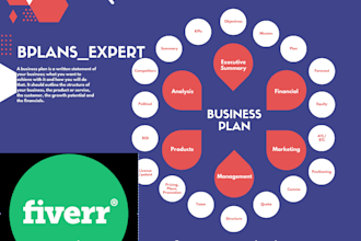 write a business plan for a bank loan or a visa application