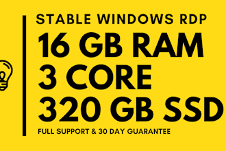 setup windows vps rdp server high specs