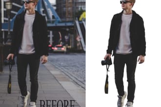 erase or remove your 20 pictures backgrounds in 12 hours