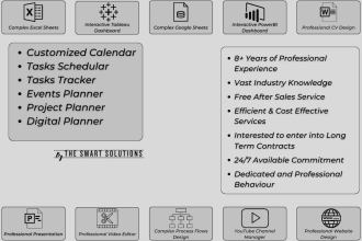 prepare a customized excel based calendar for you