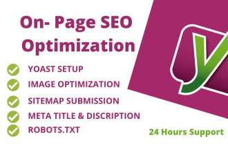 on page optimization and technical SEO of wordpress site