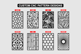 manually redraw your image for cnc and laser cutting