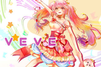 draw pretty anime oc, fanart, dakimakura, book cover