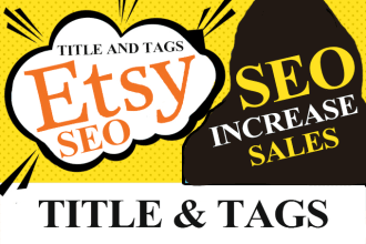 write SEO title and tags for etsy listings to increase sales