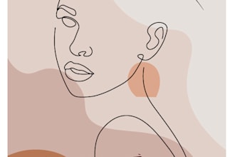design abstract one line art with boho style in 24 hours