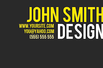make Stylish Business Card within 24 Hours