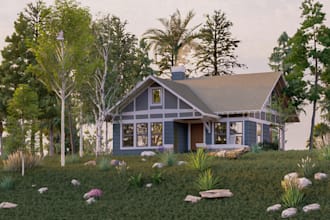 do 3d modeling for house, apartment and buildings