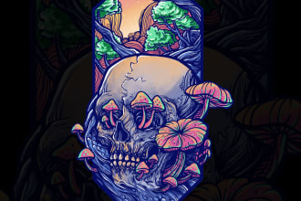 drawing the amazing dark art illustration of your idea