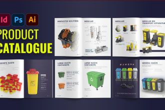 do product catalogue, magazine layout, brochure, booklet, company profile design