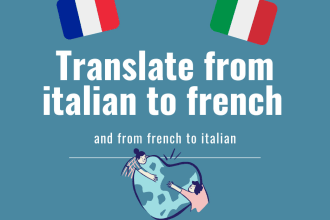 translate from italian to french and from french to italian