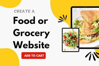 create a online food ordering website for restaurant, catering or grocery