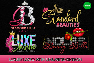 do bling beautiful feminine glitter sparkle logo