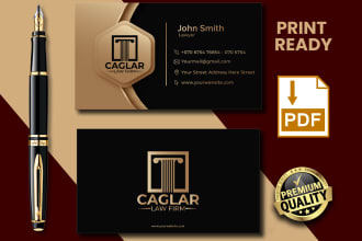 design modern business card for lawyer, law firm, legal, law