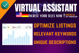 write SEO optimized merch by amazon listings for boosting your sales