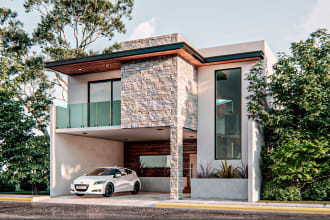 design render 4k interior or exterior of architecture