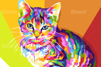 draw your pet into wpap pop art