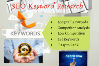 do competent SEO keyword research and competitor analysis