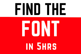 find what font is used, identify font in logo PDF in 5hrs