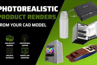 create photorealistic keyshot 3d product rendering from cad