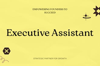 be your strategic executive assistant with expertise as operations manager