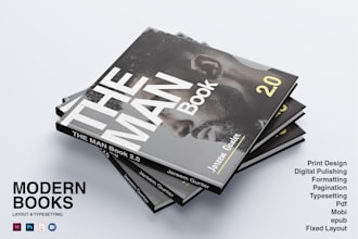 design books and ebook interior layout design and typesetting