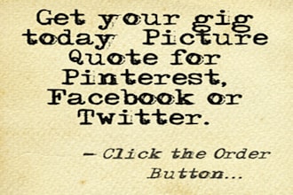 create Picture Quotes with sayings of your choosing, great for social media