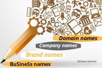create unique and catchy brand name, company name for your business