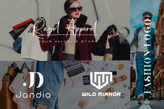 modern fashion logo design with free vector file