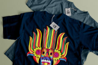 create custom t shirt designs and provide color separation for screen printing