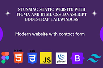 design and build stunning static website with code