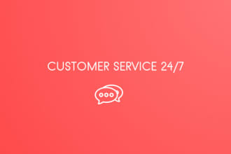 provide customer service via phone chat or email