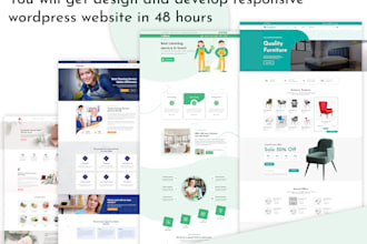 do fast loading business wordpress website within 48 hours