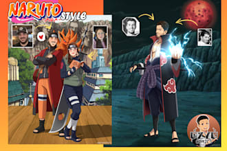draw naruto custom portrait
