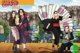 draw naruto custom portrait