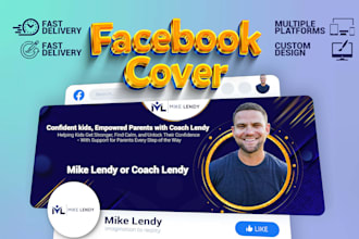 design a facebook group cover photo banner in high quality