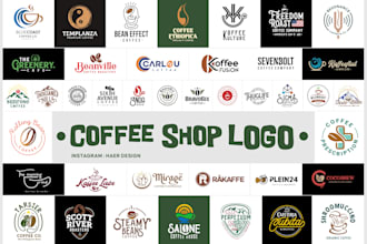 design logo for coffee shop, restaurant, bar and bakery with branding