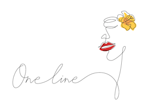 draw one line art illustration for any purpose