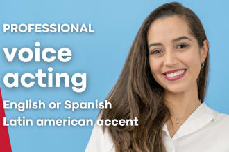 do voice acting in english or spanish
