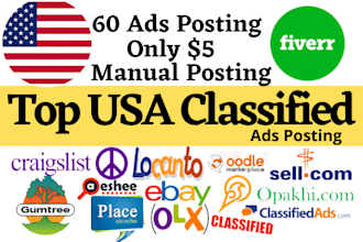 post your ads on USA classified ad posting site manually