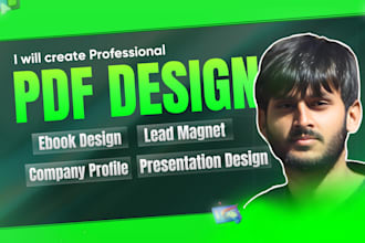create premium pdf design, lead magnet, presentation design