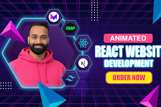 be your react website and next js developer