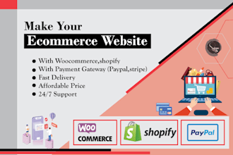 design business or ecommerce wordpress website