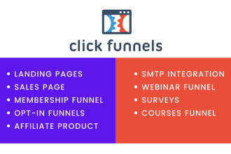 design clickfunnels sales funnel, affiliate landing page, membership funnels