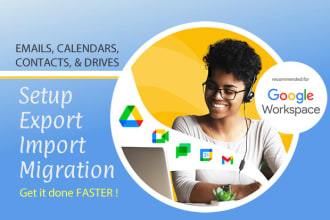 setup, migrate google workspace, g suite, gmail in 2hrs