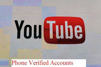give you 5 YouTube Phone verified Accounts PVA
